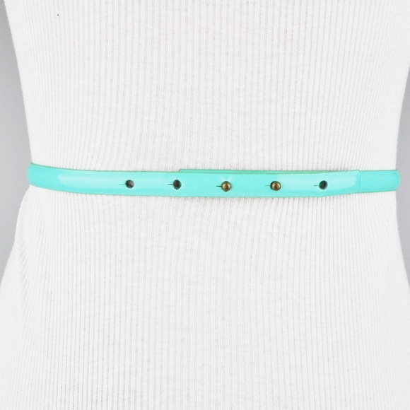 NEW Aqua Blue Bow Tie Belt - Picture 2 of 2